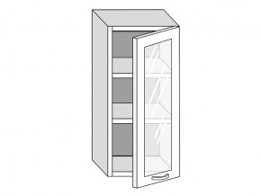 19.40.3 Шкаф настенный (h=913) на 400мм с 1-ой стекл. дверцей в Катав-Ивановске - katav-ivanovsk.magazin-mebel74.ru | фото