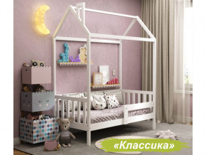 Кровать Домик Аист-1 Классика белый 1600х800 в Катав-Ивановске - katav-ivanovsk.magazin-mebel74.ru | фото
