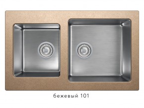 Мойка комбинированная Tolero twist TTS-840 Бежевый 101 в Катав-Ивановске - katav-ivanovsk.magazin-mebel74.ru | фото