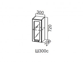 Ш300с/720 Шкаф навесной 300/720 (со стеклом) в Катав-Ивановске - katav-ivanovsk.magazin-mebel74.ru | фото