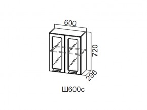 Ш600с/720 Шкаф навесной 600/720 (со стеклом) в Катав-Ивановске - katav-ivanovsk.magazin-mebel74.ru | фото