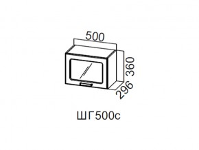 ШГ500с/360 Шкаф навесной 500/360 (горизонт. со стеклом) в Катав-Ивановске - katav-ivanovsk.magazin-mebel74.ru | фото