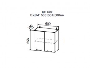 Шкаф верхний ДП600мм с 2-мя дверками в Катав-Ивановске - katav-ivanovsk.magazin-mebel74.ru | фото