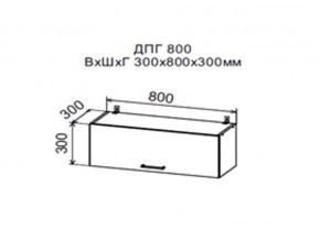 Шкаф верхний ДПГ800 горизонтальный в Катав-Ивановске - katav-ivanovsk.magazin-mebel74.ru | фото